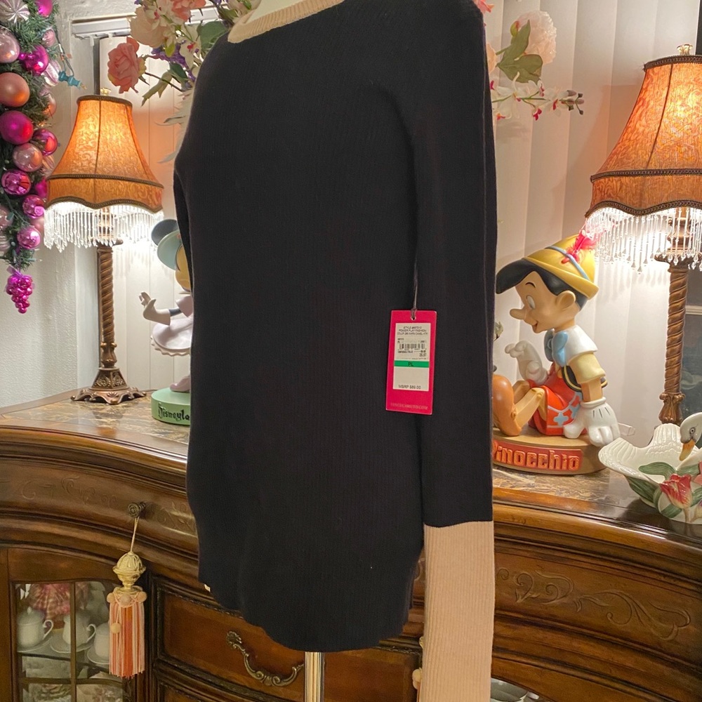 NWT Vince camuto black/brown cuff sleeves